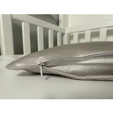 ICON SILK %100 Saf Ipek Bebek Yastık Kılıfı (Gümüş Grisi)