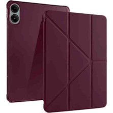 Fuchsia Honor Pad Gt ile Uyumlu 11.5 Inç Kalem Bölmeli Standlı Trifolding Tablet Kılıfı