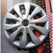 Yk Toyota Corolla / Yaris / Avensis Uyumlu 15 Inç Jant Kapağı 4'lü Takım Amblem Hediyeli