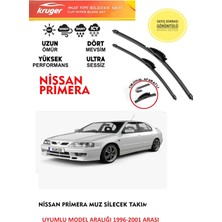 Kruger Nissan Primera P11 Ön Muz Silecek Takımı 1997 Model Araca Özel (Aparatsız Direk Montaj)