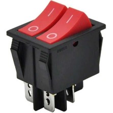 Voltaj Kcd6 Ikili Işıksız Kırmızı On-Off Anahtar