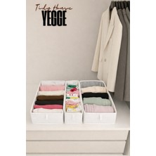 Yegge 3lü Set Çekmece ve Dolap Içi Düzenleyici, Raf Düzenleyici, Katlanabilir Çorap ve Çamaşır Organizer