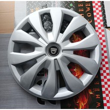 Yk Dacia Sandero / Stepway / Logan / Dokker Uyumlu 15 Inç Jant Kapağı 4'lü Takım Amblem Hediyeli