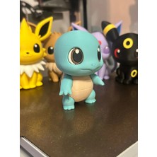 Genç 3D Pokémon Squirtle Chibi Figürü | Su Tipi Sevimli Pokémon | 10 cm Dekoratif Koleksiyon Figürü