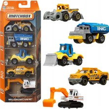 Matchbox Metal Beşli Araba Seti Mbx Construction VII (İş Makineleri) C1817-JBX40
