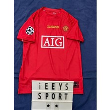 2008 Sezonu Nostalji Cristiano Ronaldo Manchester United Kısa Kol Nostalji Forma / Retro Ronaldo Kırmızı Renk Forma
