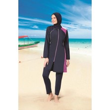 Ruko Maio Kadın Paraşüt Tesettür Mayo-Laci̇vert