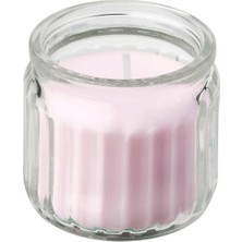IKEA Lugnare Bardakta Kokulu Mum , Pembe, 12 Saat, Yasemin