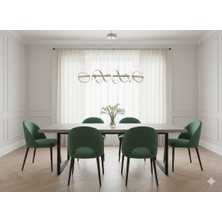 Işıltı Avize Lale Yemek Masası Ledli Avize