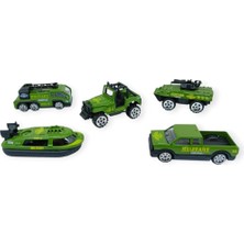 Hayat Store Iş Araçları Serisi - Askeri Araç Seti 5 Parça 7 cm - TH733 (Lisinya)