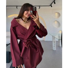 Libreprive Bağlamalı Şık Tasarım Salaş Gömlek