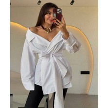 Libreprive Bağlamalı Şık Tasarım Salaş Gömlek