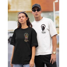 Gadali Unisex Oversize King & Queen Sevgili Çift Kombini T-Shirt 2'li