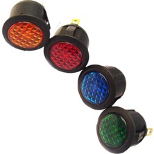 Swion IC-131D Yuvarlak Sinyal Lambası Yeşil 12V Dc (Led)