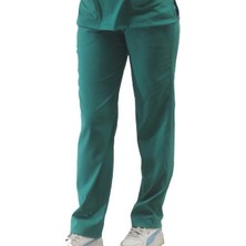 Onora Unisex Zümrüt Yeşili Hemşire Doktor Cerrahi Hastane Tek Alt Likralı Pantolon