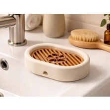 Genç 3D Oval Sabunluk | Oval Soap Dish | Modern ve Minimal Banyo Aksesuarı