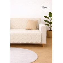 Sycamore Home Koltuk Örtüsü 175X215 cm – Kaymaz Şönil Kumaş, Yıkanabilir Çekyat & Kanepe Örtüsü (Bej / Krem / Taş / Gri / Vizon)