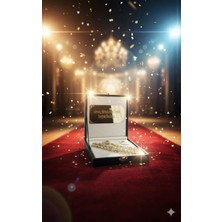 Altınsoy Tesbih Premium Seri Rosary Gold Altın Parçacıklı Tesbih Kişiye Özel Harfli Özel Yazılı Kutulu