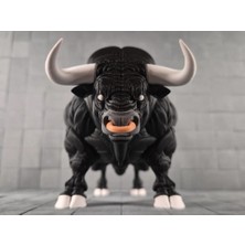 Genç 3D Iron Horn Boğa Figürü | Pressure Before Impact | Güç ve Kararlılık Temalı Dekoratif Figür