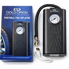 Goldorion R-100 Şarjlı Taşınabilir Hava Pompası - 50W Güçlü Mini Kompresör