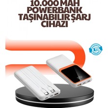Marsilyan Taşınabilir 10000 Mah Powerbank – Dijital Göstergeli, Type-C ve USB Çıkışlı