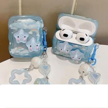 Dmay Airpods 4. Nesil (2024) Uyumlu Silikon Sevimli Figürlü Kılıf