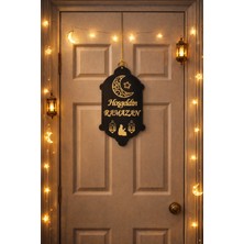 Hein Hoşgeldin Ramazan Dekoratif Ramazan Süsü Ahşap Kapı Süsü