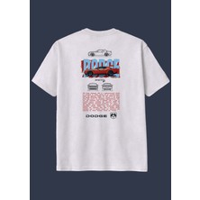 The Granch Dodge-Premium Kalite Oversize Sırt Baskılı %100 Pamuk Tişört / T-Shirt