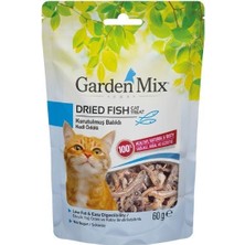 Garden Mix Kurutulmuş Balıklı Düşük Yağlı Şekersiz Kedi Ödül Maması 1 Adet 60 gr