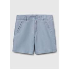 Benetton Erkek Bebek Keten Şort