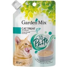 Garden Mix Somonlu Ezme Sıvı Kedi Ödül Maması 1 Adet 80 gr