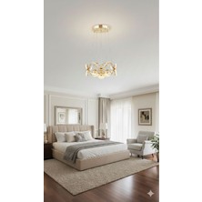 Işıltı Avize Taç Ledli Toplu Sarkıt Avize