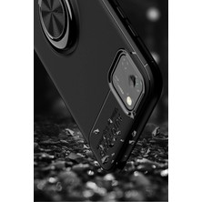 Olinea Newface Y5P Kılıf Range Yüzüklü Silikon - Siyah