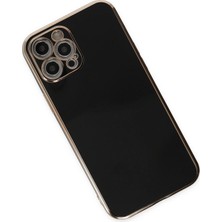 Olinea Newface Iphone 12 Kılıf Volet Silikon - Siyah