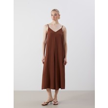 Lc Waikiki Yeni Sezon V Yaka Dokulu A Kesim Elbise