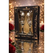 KirLinova İnci Detaylı Kokteyl Kadehi 2 li (Kahve Yanı Su/Kokteyl Bardak) 190 ml