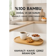 Özbience Bambu Oval Sunum ve Servis Tepsisi, Ahşap Yağdanlık Altlığı