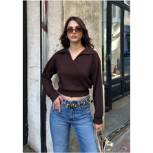 Bejna Kadın Polo Yaka Modal Dokulu Soft Bluz