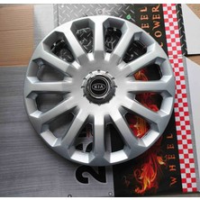 Yk Kia Rio Uyumlu 15 Inç Jant Kapağı 4'lü Takım Amblem Hediyeli