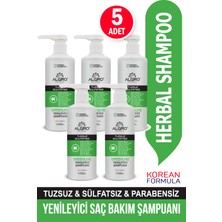 Algro Greenline Bitki Özlü Yenileyici Saç Bakım Şampuanı Hızlı Uzama Etkili Tuzsuz Sülfatsız 500 MLX5ADET