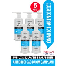 Algro Tuzsuz Arındırıcı Saç Bakım Şampuanı Onarıcı Bitki Özlü Sülfatsız 500 ML.X5ADET