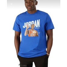 Nike Michael Air Jordan Wheaties Flight Mvp Mavi Erkek T-Shirt DV8434-480
