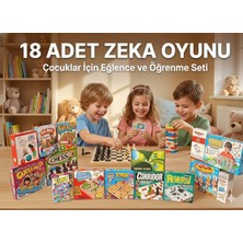 W-Design 18 Adet  Eğitici Öğretici Eğlenceli Kutulu Zeka Oyunları Mega Set