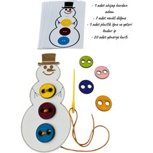 Loyameri Kidsshop Kardan Adam Düğme Dikme Etkinliği
