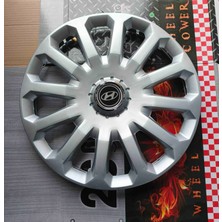 Yk Hyundai I20 Uyumlu 15 Inç Jant Kapağı 4'lü Takım Amblem Hediyeli