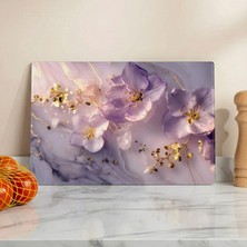 Minola Home Temperli Cam Kesme Tahtası Sunum Tahtası Cam Doğrama Tahtası Antibakteriyel Oval Kenarlı