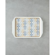 Özbience Kaydırmaz Pp Kaydırmaz Tepsi 39X30 cm Lacivert, Dayanıklı ve Şık Tasarım