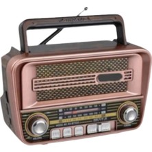 Nns Nostaljik Retro Radyo Bluetooth Hoparlör, Usb-Tf-Aux Girişli, Fm/am Destekli Taşınabilir Vintage Müzik Çalar