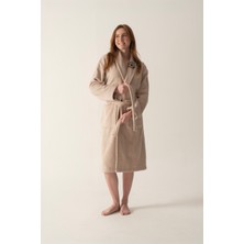 Cadeluz La Roda Pima Pamuk Bornoz Bej