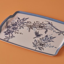Özbience Mavi Melamin Tepsi 42X31 Cm, Şık ve Dayanıklı Sunum Saklama Ürünü